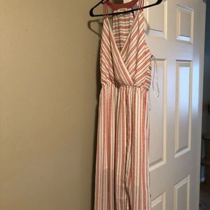 Skinny strap maxi dress